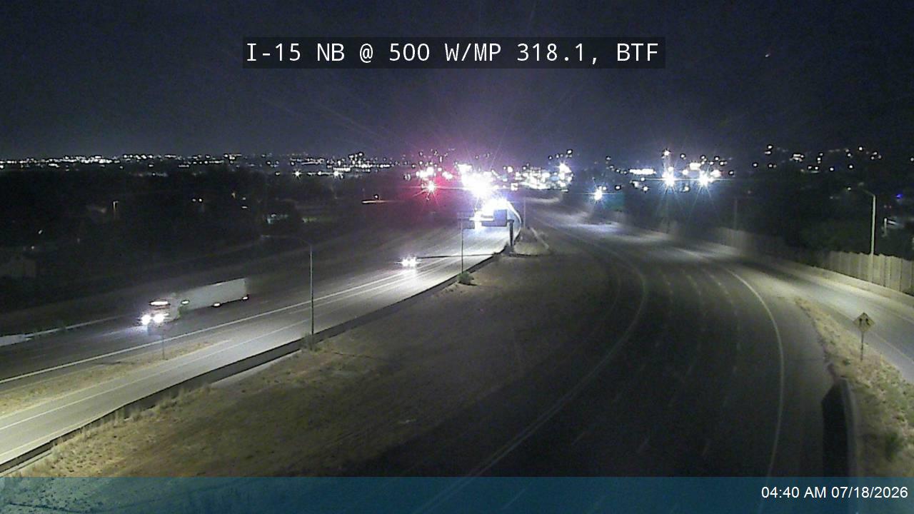 I-15 traffic camera, view north, Bountiful
