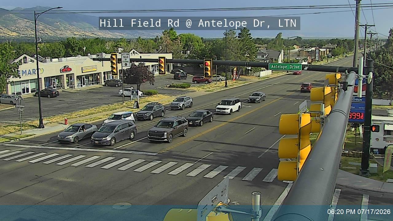 SR-232 traffic camera, view north, Layton, Utah