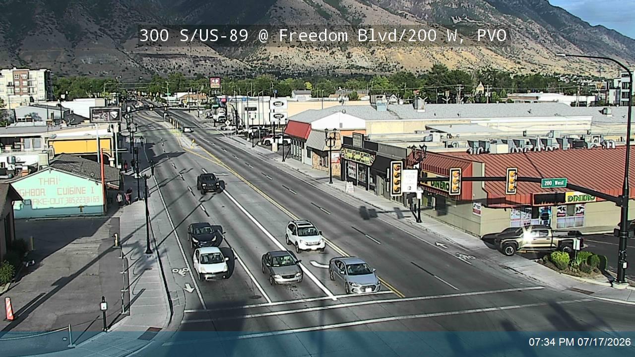 US-89 traffic camera, Provo, Utah