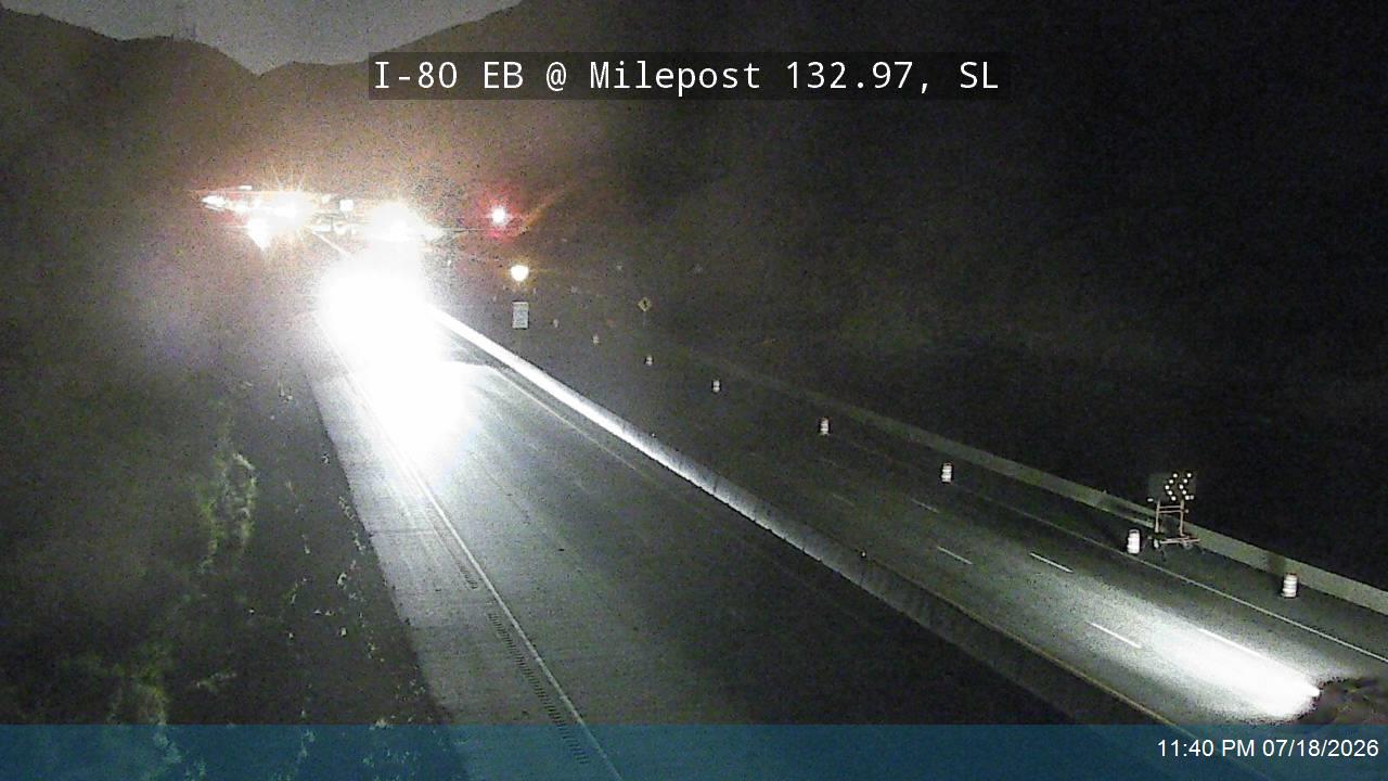I-80 / Parleys Canyon EB @ Milepost 132.97, SL traffic camera, Salt Lake County