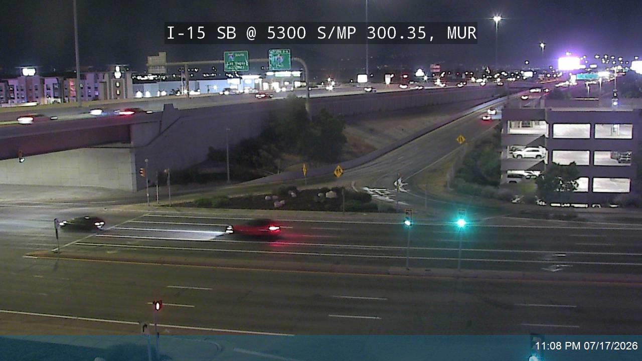 I-15 traffic camera, view south, Murray
