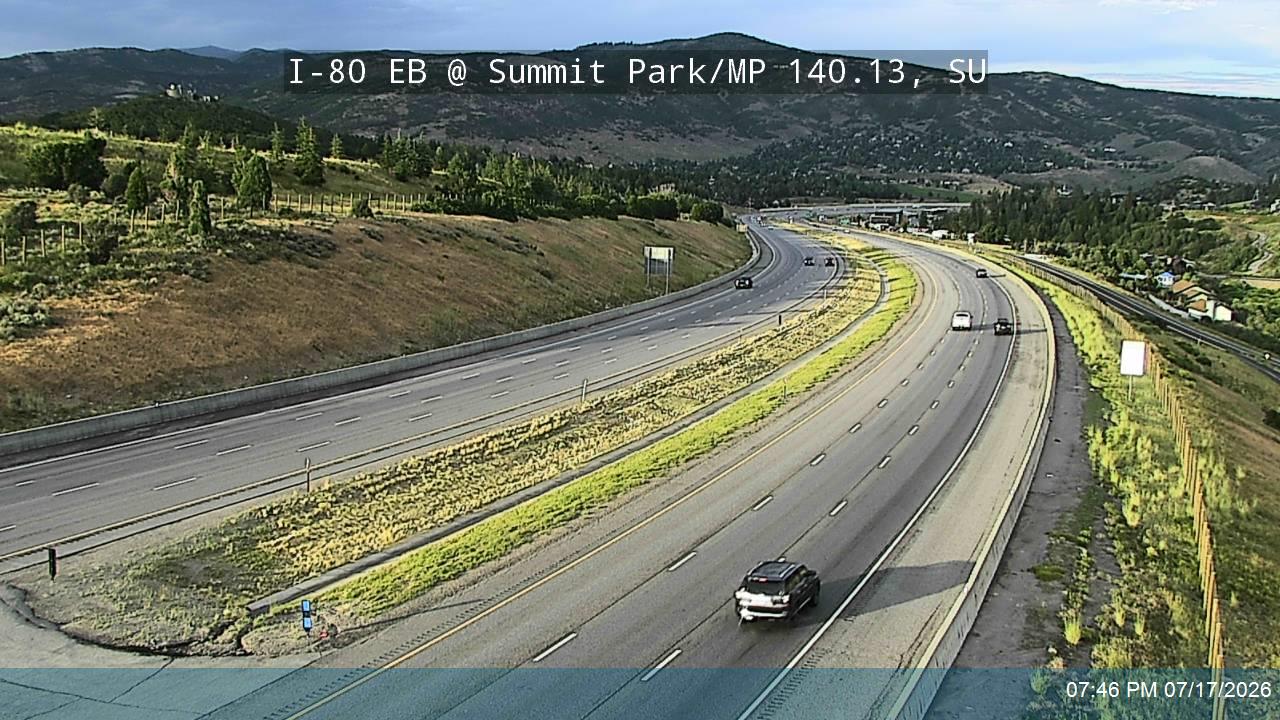 I-80 traffic camera, view east
