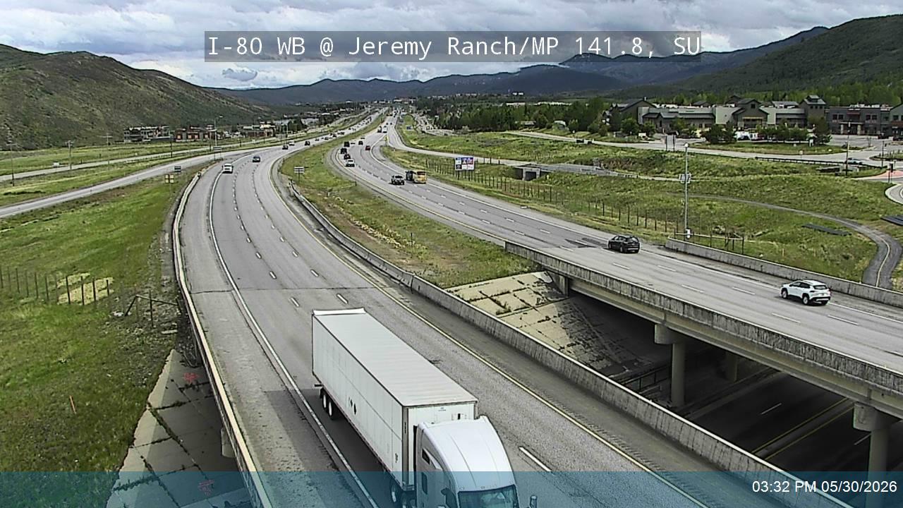 I-80 WB @ Jeremy Ranch/ MP 141.8, SU