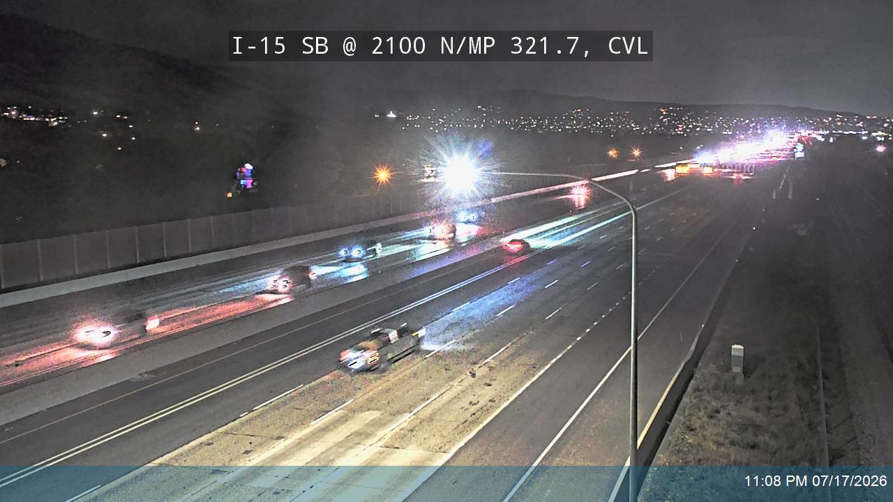 I-15 traffic camera, view south, Centerville