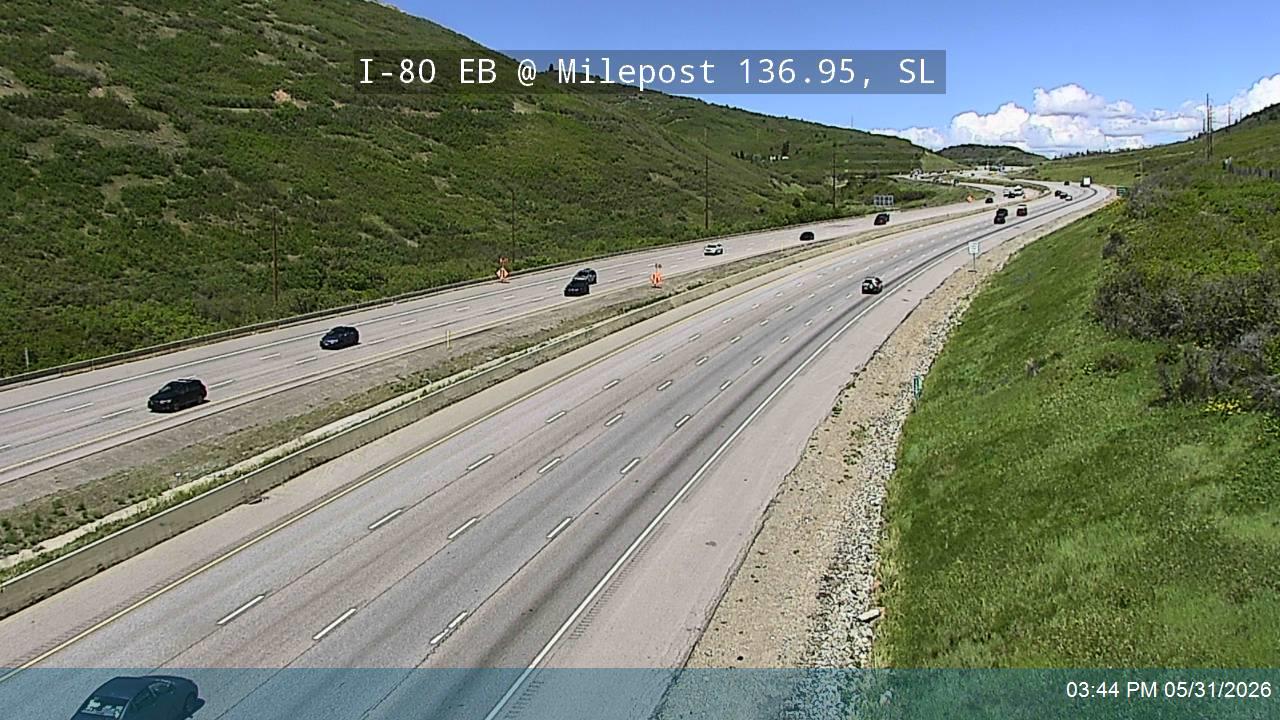 I-80 Parleys Canyon EB @ Milepost 136.95, SL