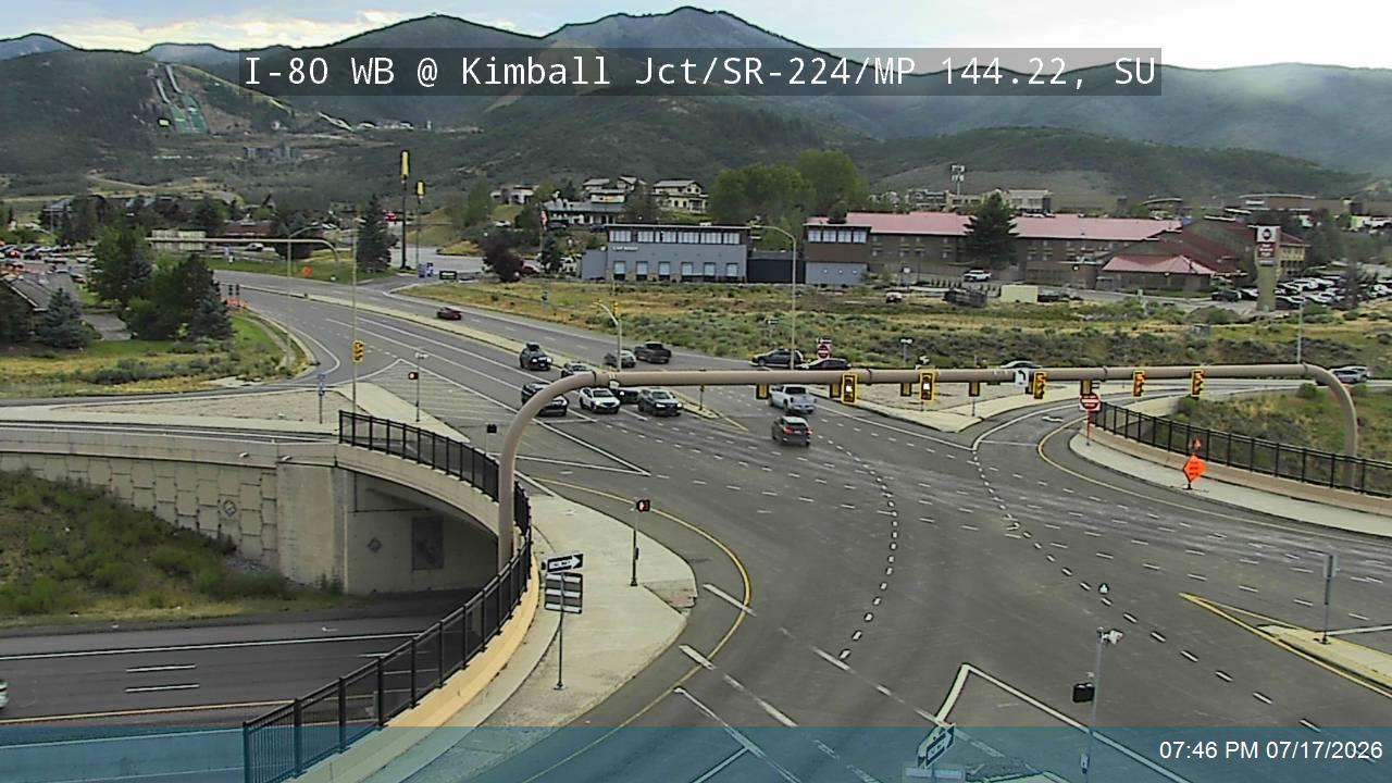 I-80 traffic camera, view west