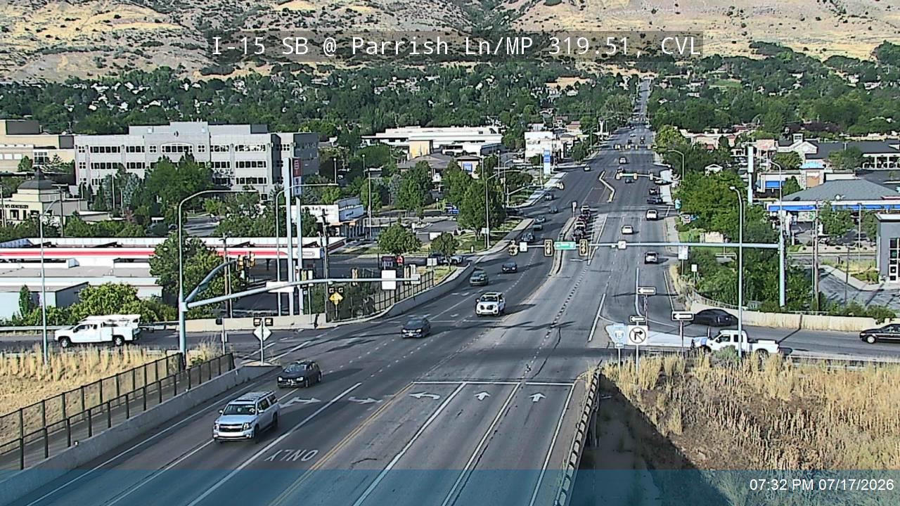 I-15 traffic camera, view south, Centerville