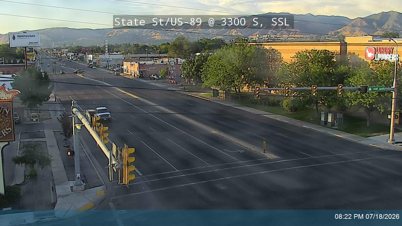 State St traffic camera, view south, South Salt Lake, Utah