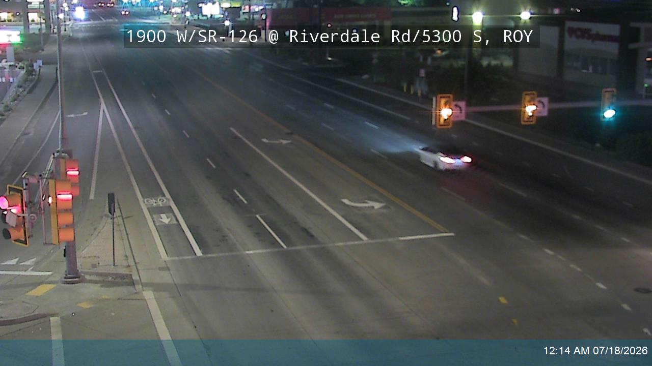 SR-126 traffic camera, view south, Roy, Utah