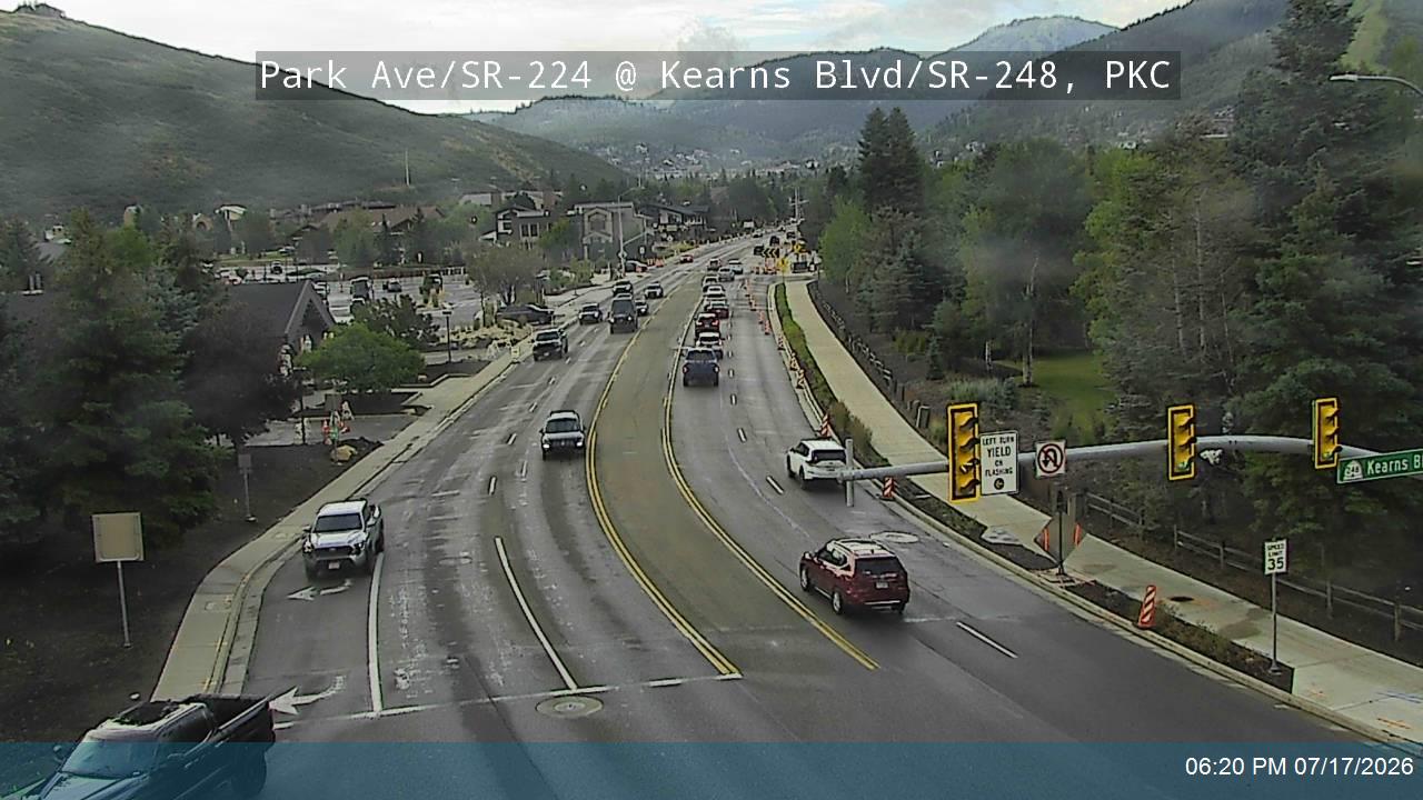 SR-224 traffic camera, view south, Park City, Utah