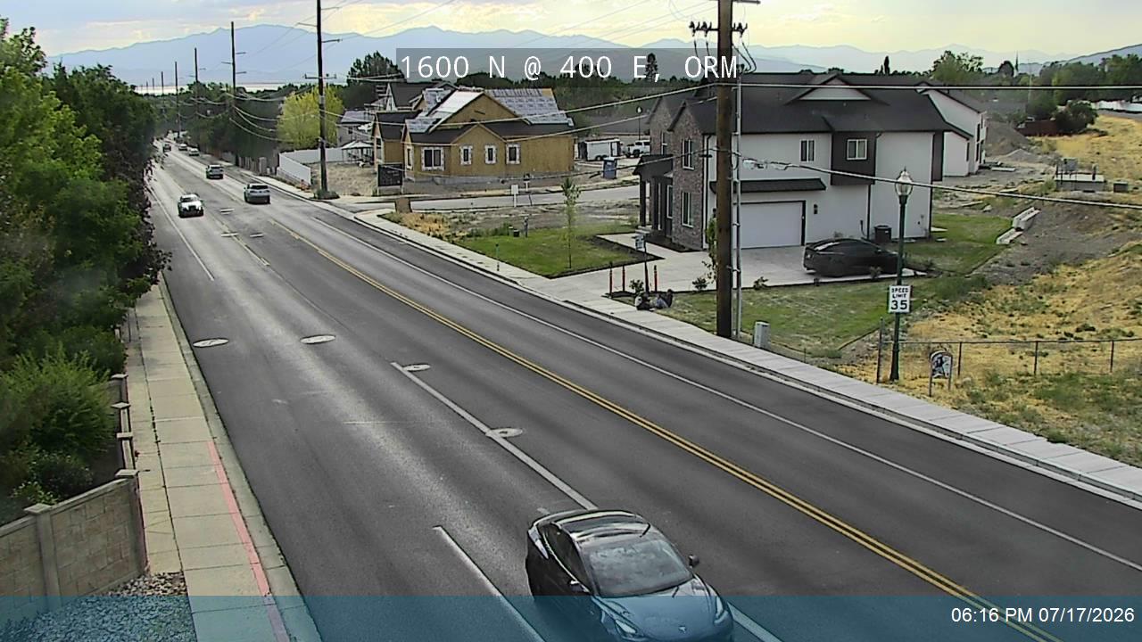 1600 N traffic camera, view north, Orem, Utah