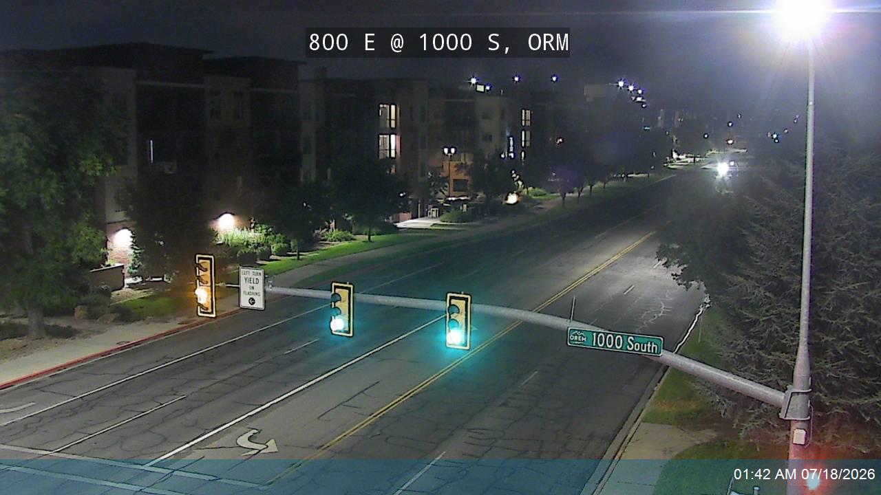 800 E traffic camera, Orem, Utah