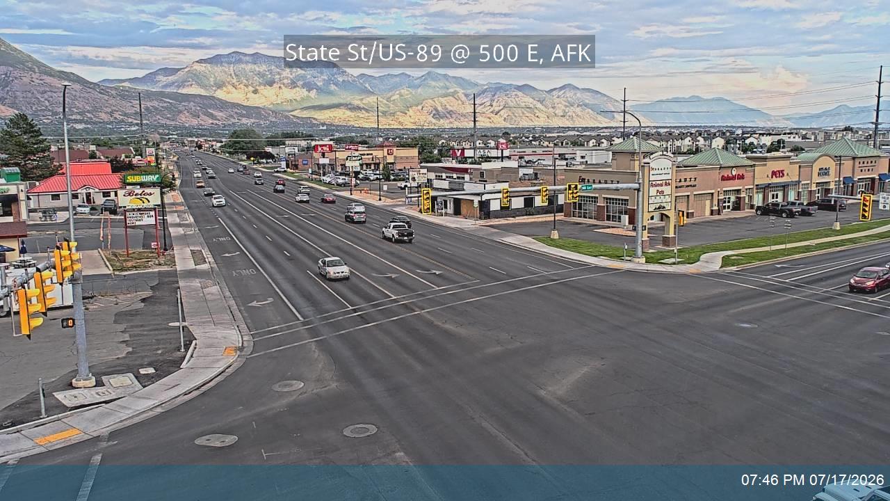 US-89 traffic camera, American Fork