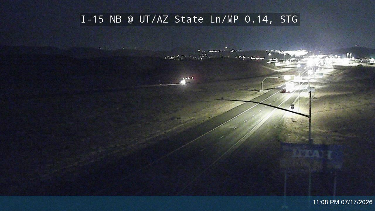 I-15 traffic camera, view north, St. George