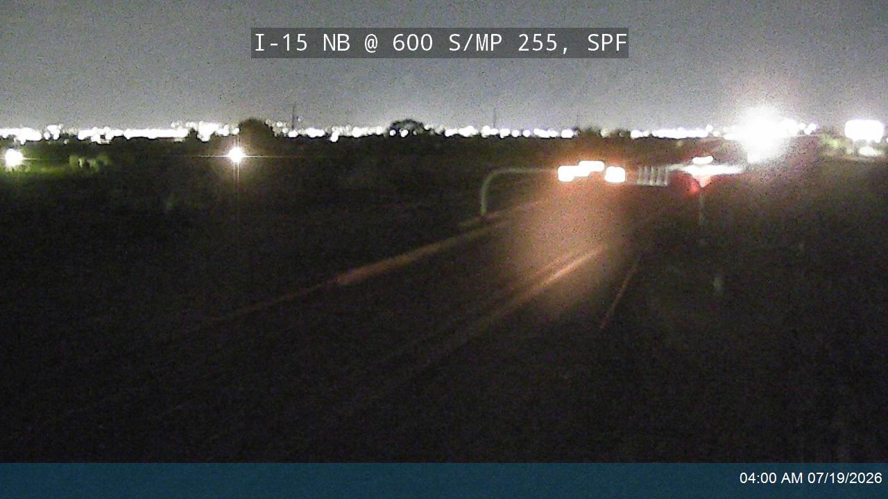 I-15 traffic camera, view north, Spanish Fork