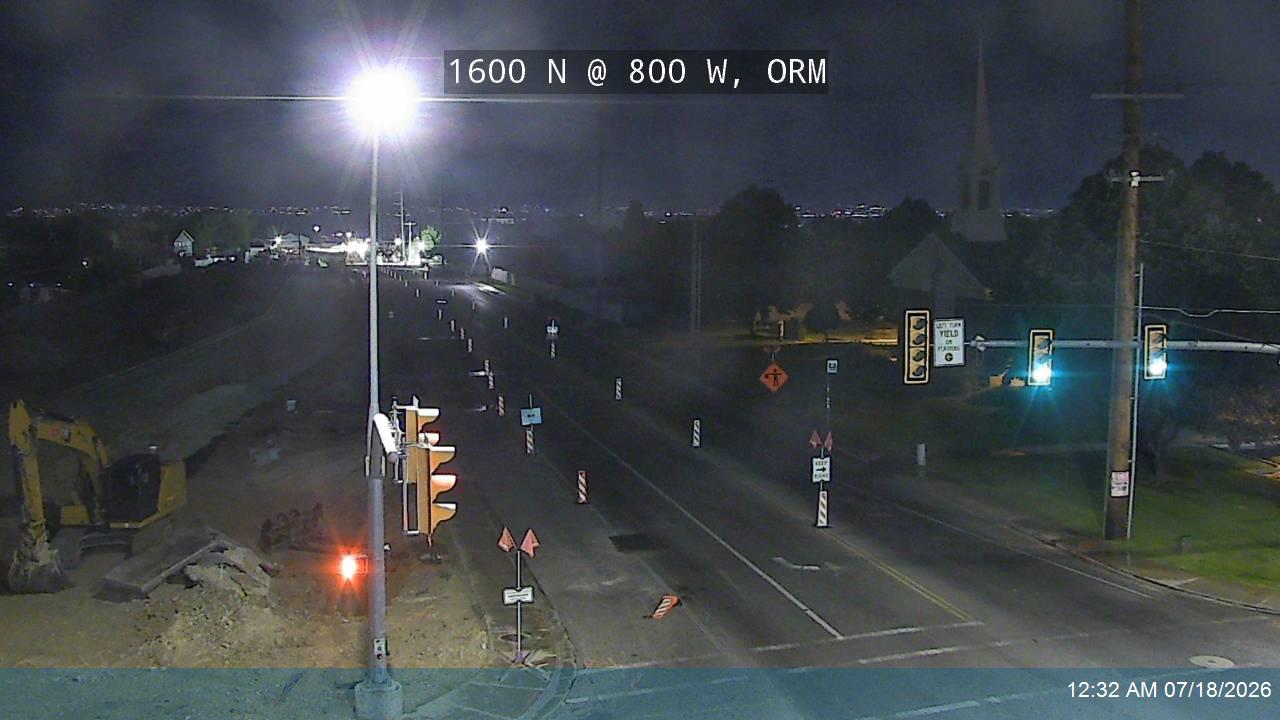 1600 N traffic camera, view north, Orem, Utah