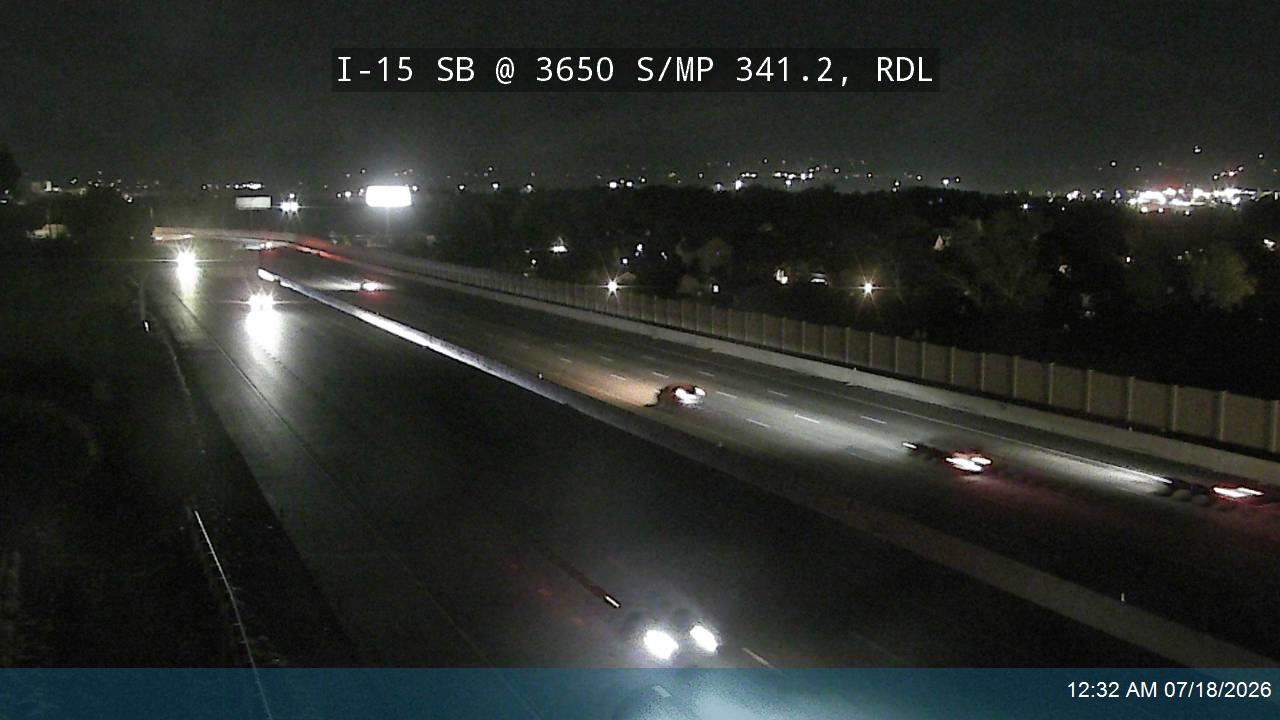 I-15 traffic camera, view south, Riverdale