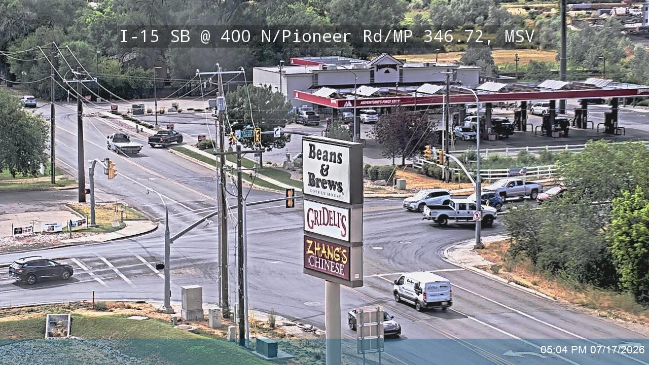 I-15 traffic camera, view south, Marriott-Slaterville