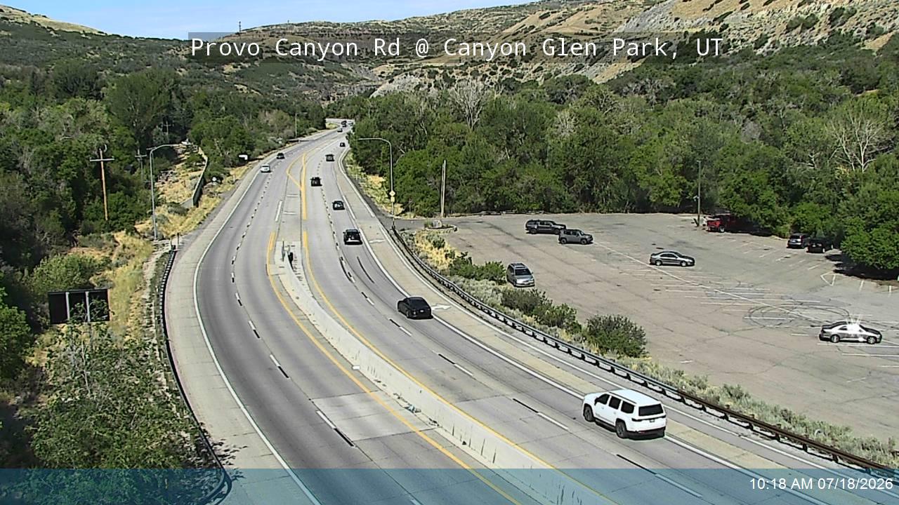 Provo Canyon Rd / US-189 @ Canyon Glen Park / MP 9.98, UT traffic camera, Utah County
