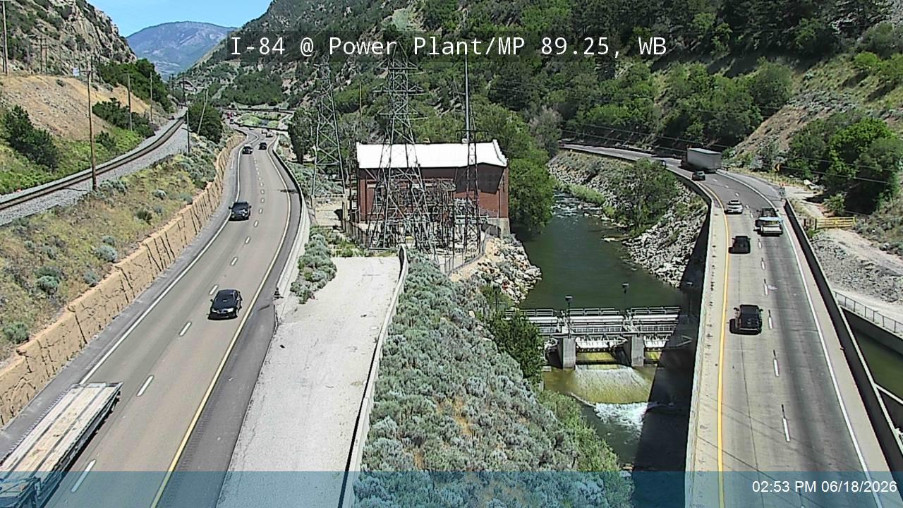I-84 / Weber Canyon @ Power Plant / MP 89.25, WB