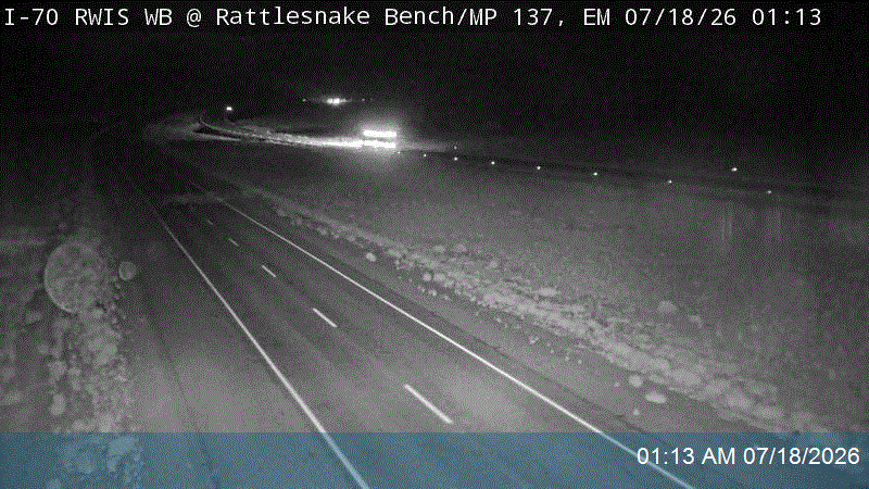 I-70 RWIS WB @ Rattlesnake Bench / MP 137.07, EM traffic camera, Emery County
