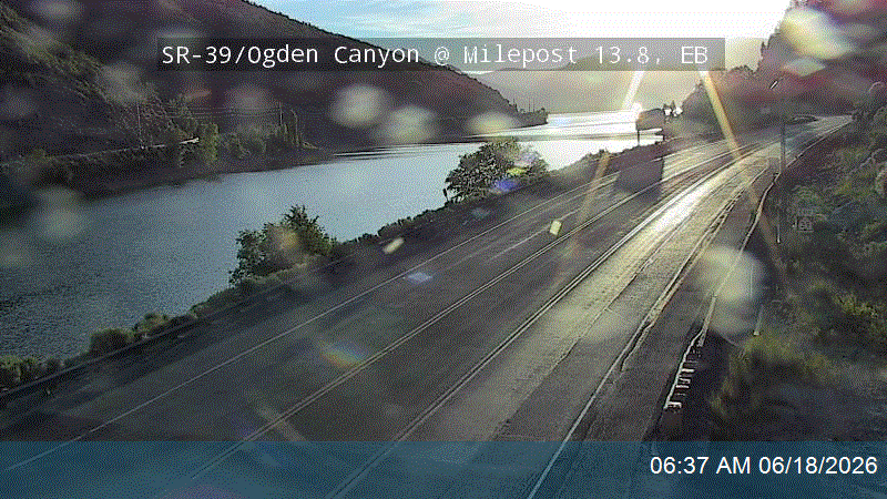 SR-39 / Ogden Canyon @ SR-158 / MP 13.8, EB