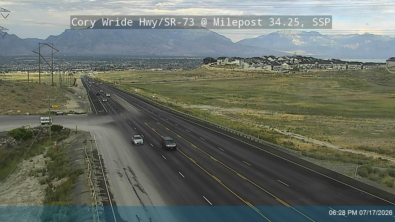 SR-73 traffic camera, Saratoga Springs, Utah