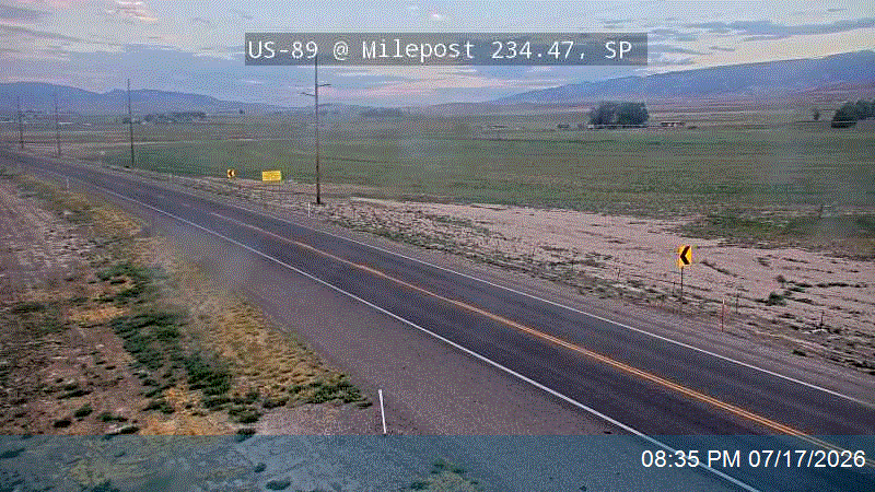 US-89 @ Milepost 234.47, SP traffic camera, Sanpete County