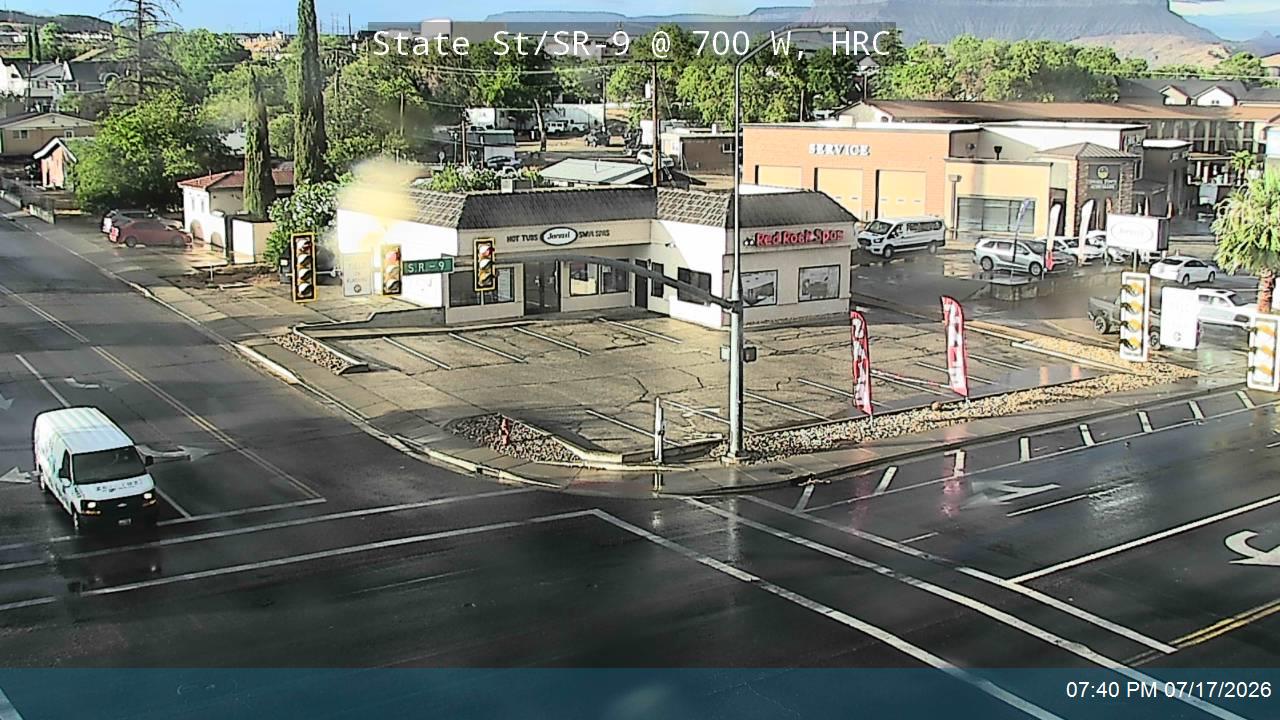 SR-9 traffic camera, view east, Hurricane, Utah