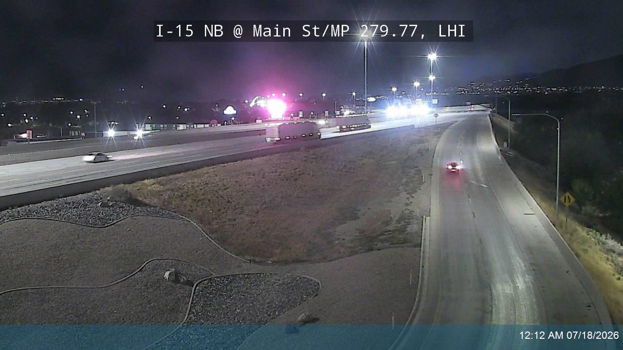 I-15 traffic camera, view north, Lehi