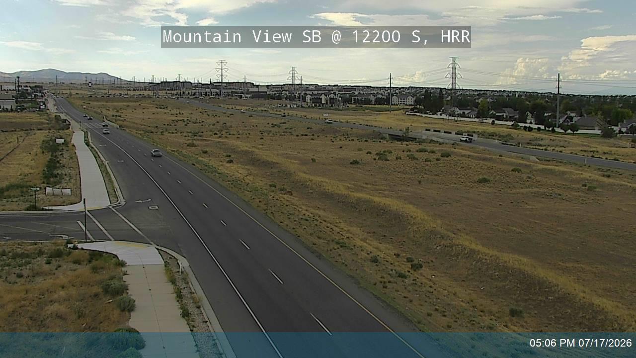 Mountain View traffic camera, view south, Herriman, Utah