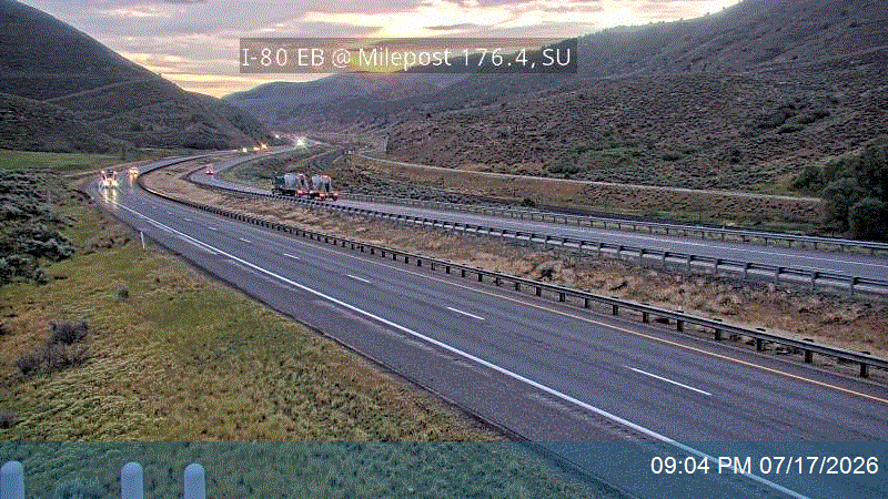 I-80 traffic camera, view east