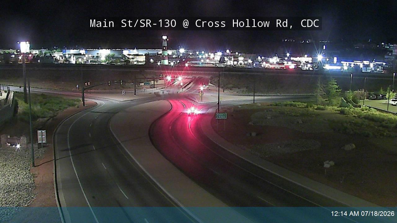 SR-130 traffic camera, view north, Cedar City, Utah