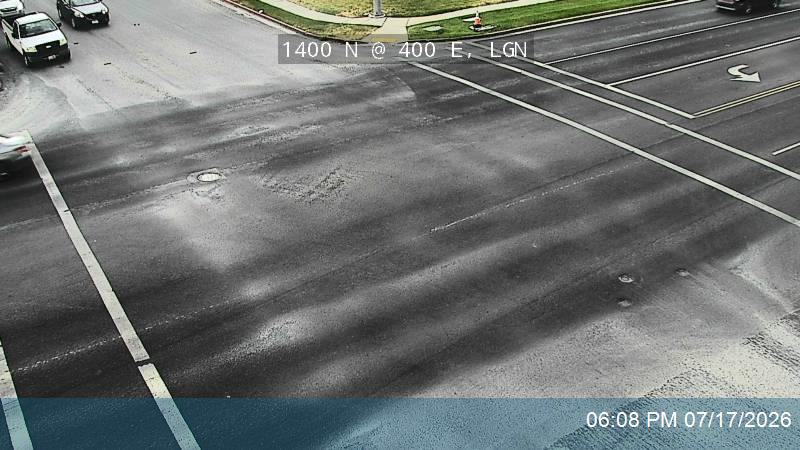 1400 N traffic camera, view north, Logan, Utah