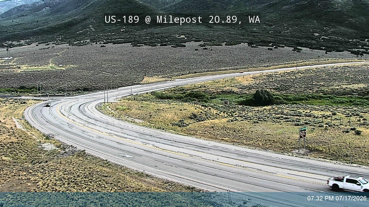 US-189 @ Milepost 20.89, WA traffic camera, Wasatch County