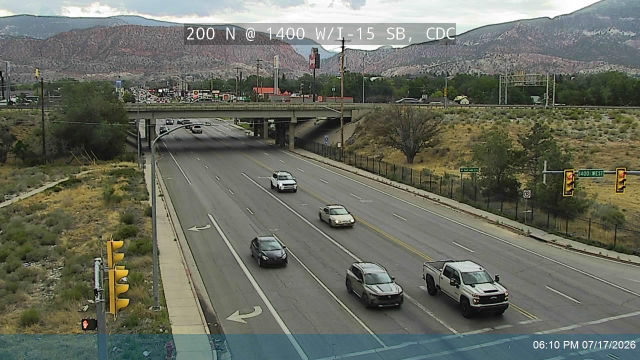 SR-56 traffic camera, view south, Cedar City, Utah