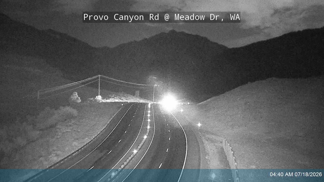 Provo Canyon Rd / US-189 @ Meadow Dr / MP 16.25, WA traffic camera, Wasatch County