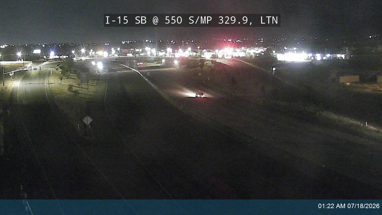 I-15 traffic camera, view south, Layton