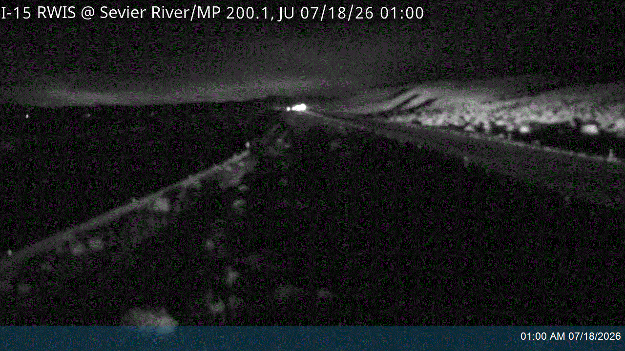 I-15 RWIS @ Sevier River / MP 200.11, JU traffic camera, Juab County