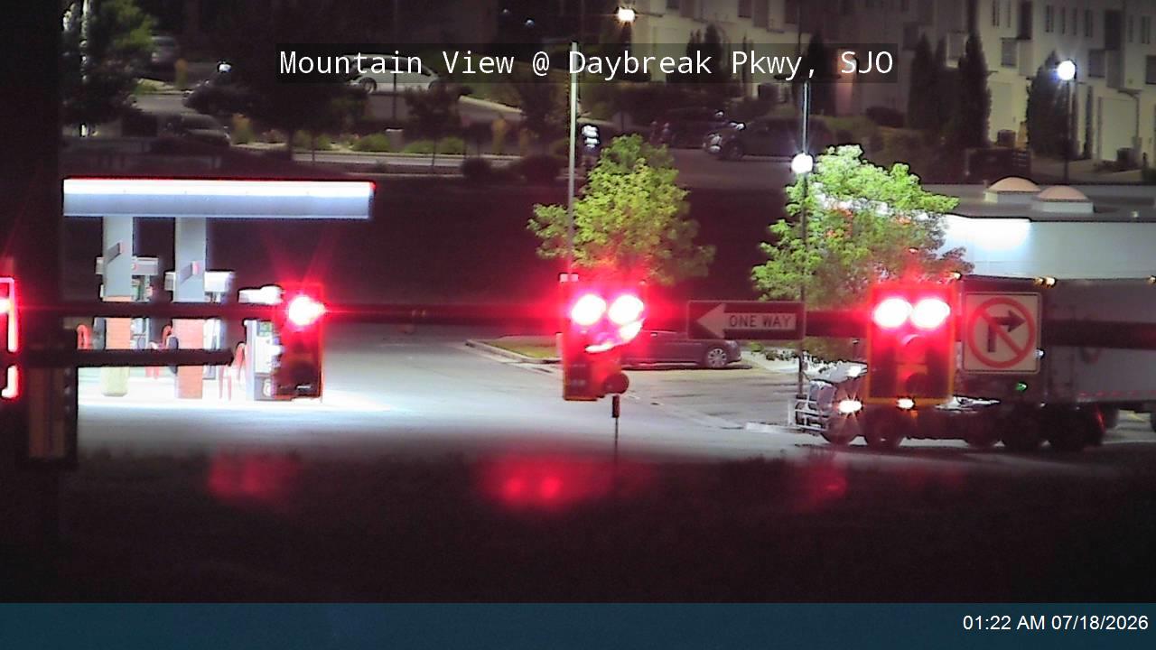Mountain View traffic camera, view south, South Jordan, Utah