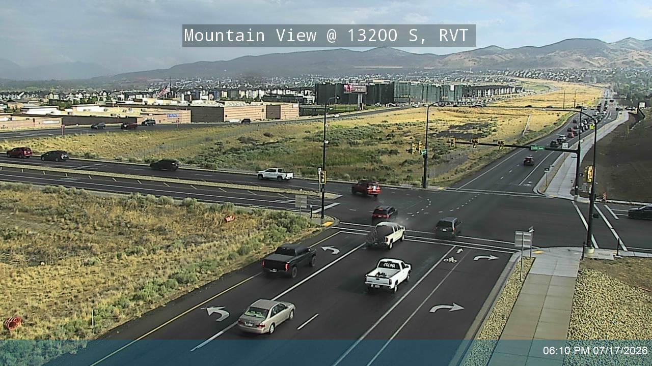 Mountain View traffic camera, view south, Riverton, Utah