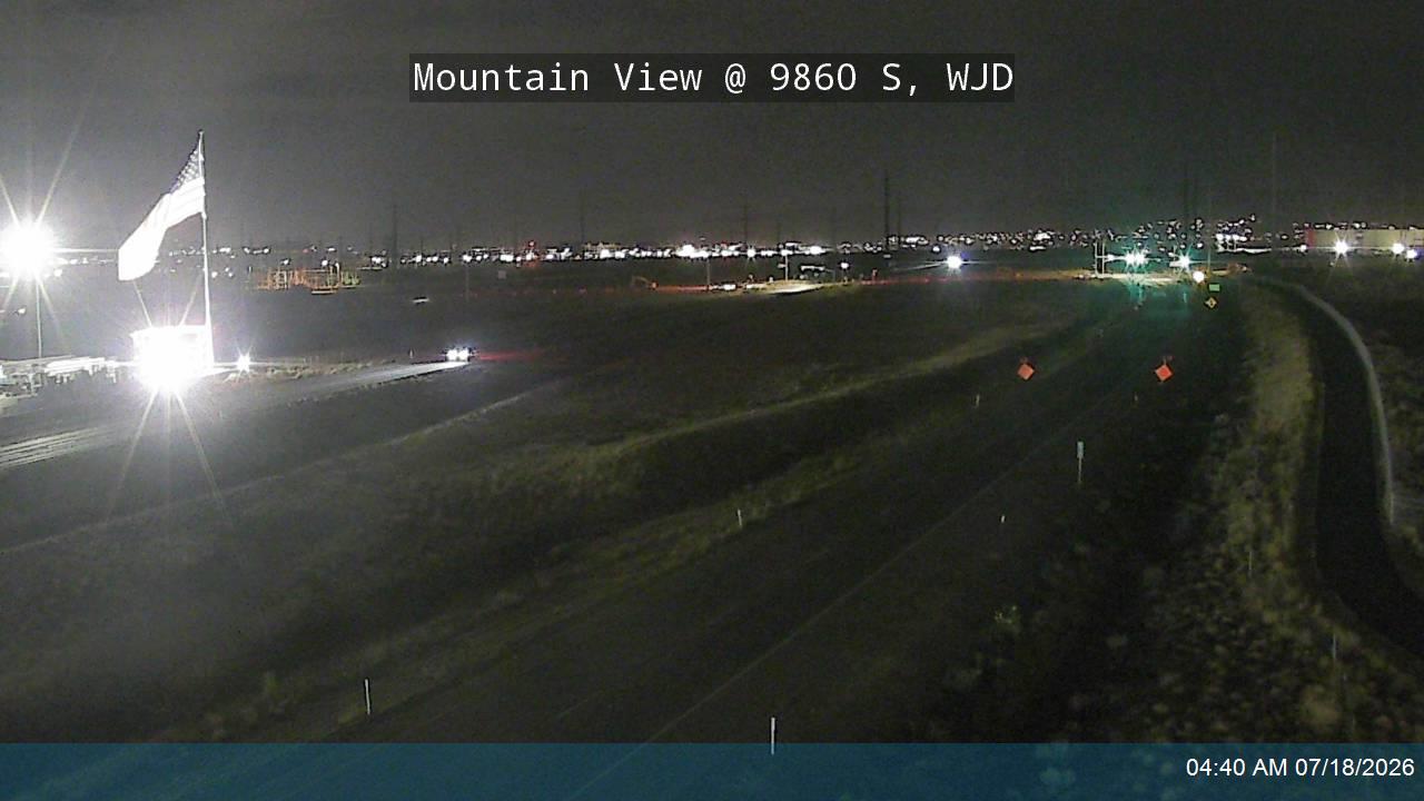 Mountain View traffic camera, view south, West Jordan, Utah
