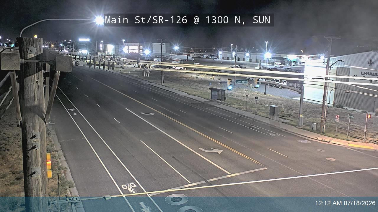 SR-126 traffic camera, Sunset, Utah