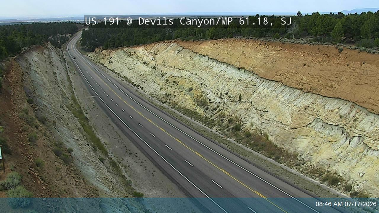 US-191, San Juan County traffic camera