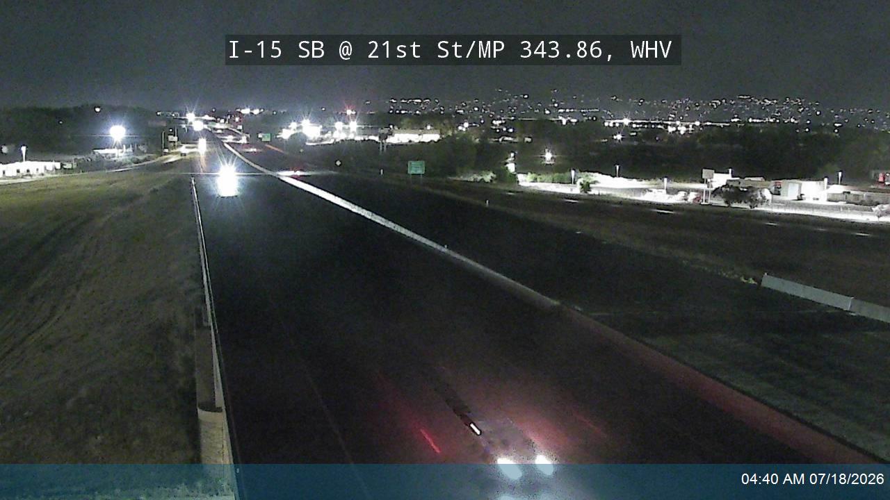 I-15 traffic camera, view south, West Haven