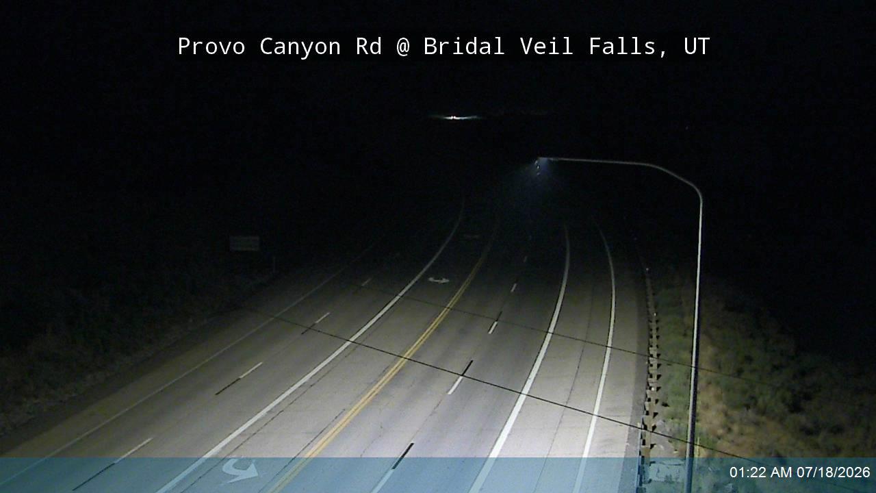 Provo Canyon Rd / US-189 @ Bridal Veil Falls / MP 11.15, UT traffic camera, Utah County
