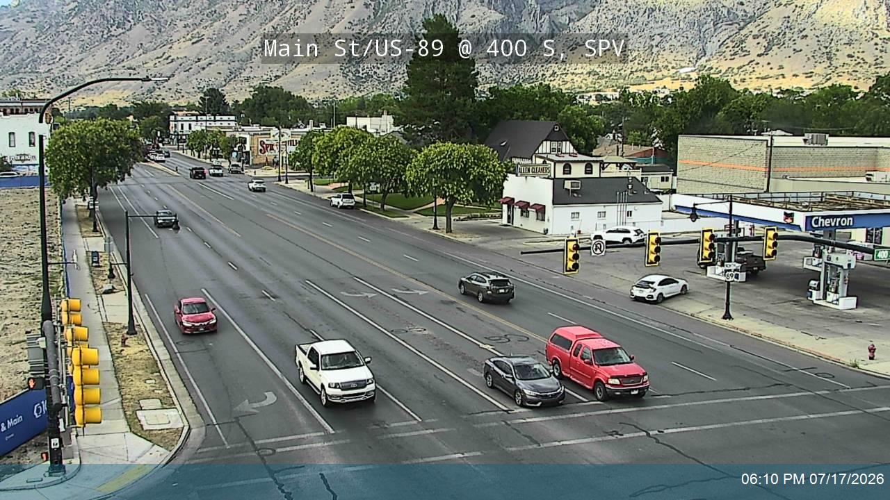 Main St traffic camera, Springville, Utah