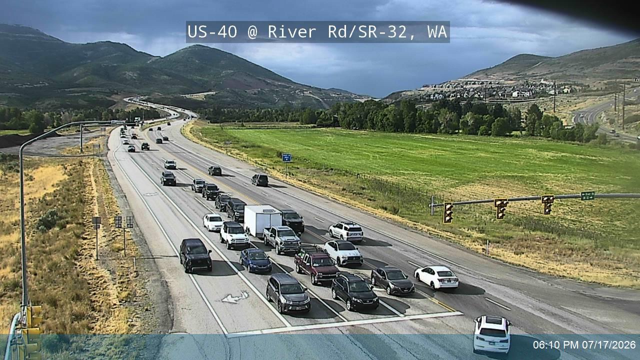 US-40 @ River Rd / SR-32 / MP 13.7, WA traffic camera, Wasatch County