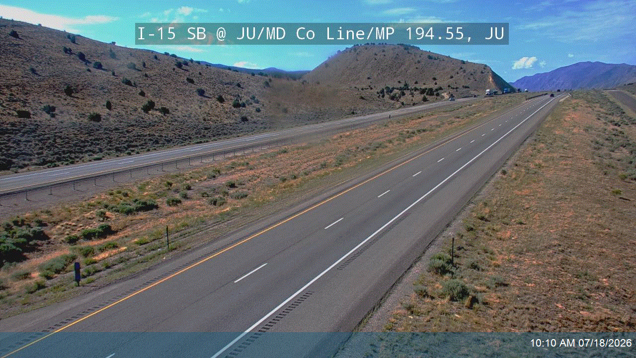 I-15 traffic camera, view south