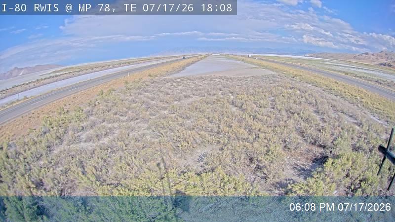 I-80 RWIS @ Milepost 78, TE traffic camera, Tooele County